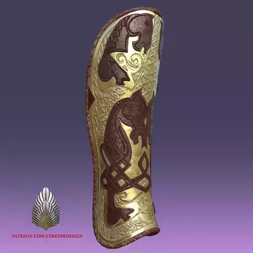 Theoden Shin Armor lord of the rings 3D DIGITAL DOWNLOAD 3D print model