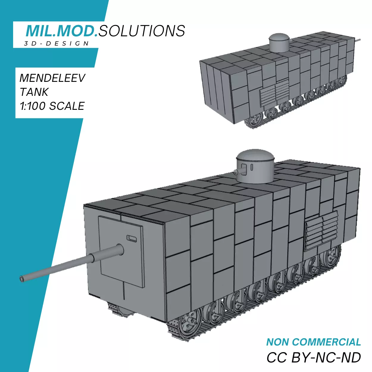 Mendeleev Tank 3D print model_0
