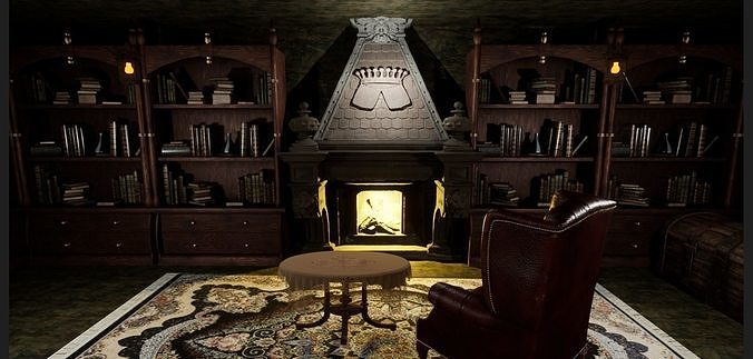 Cozy Library - Unreal Engine Free 3D model