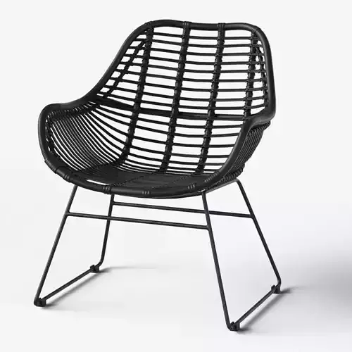 Wicker dark chair