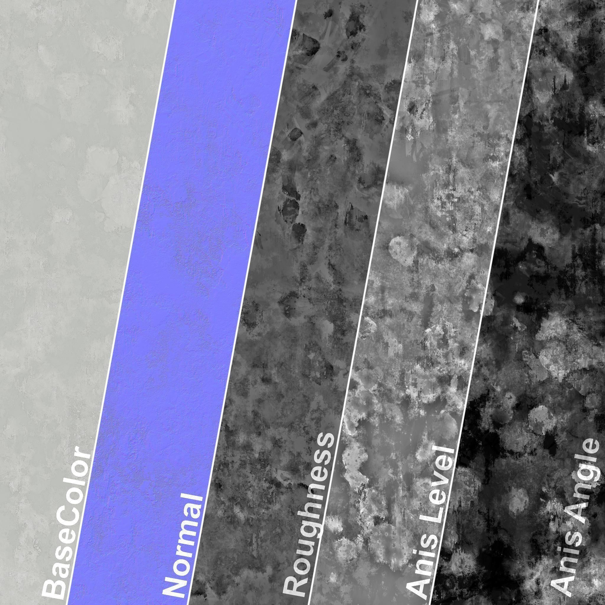 2 Mats - Decorative Plaster 02 - PBR - 4K Texture_4