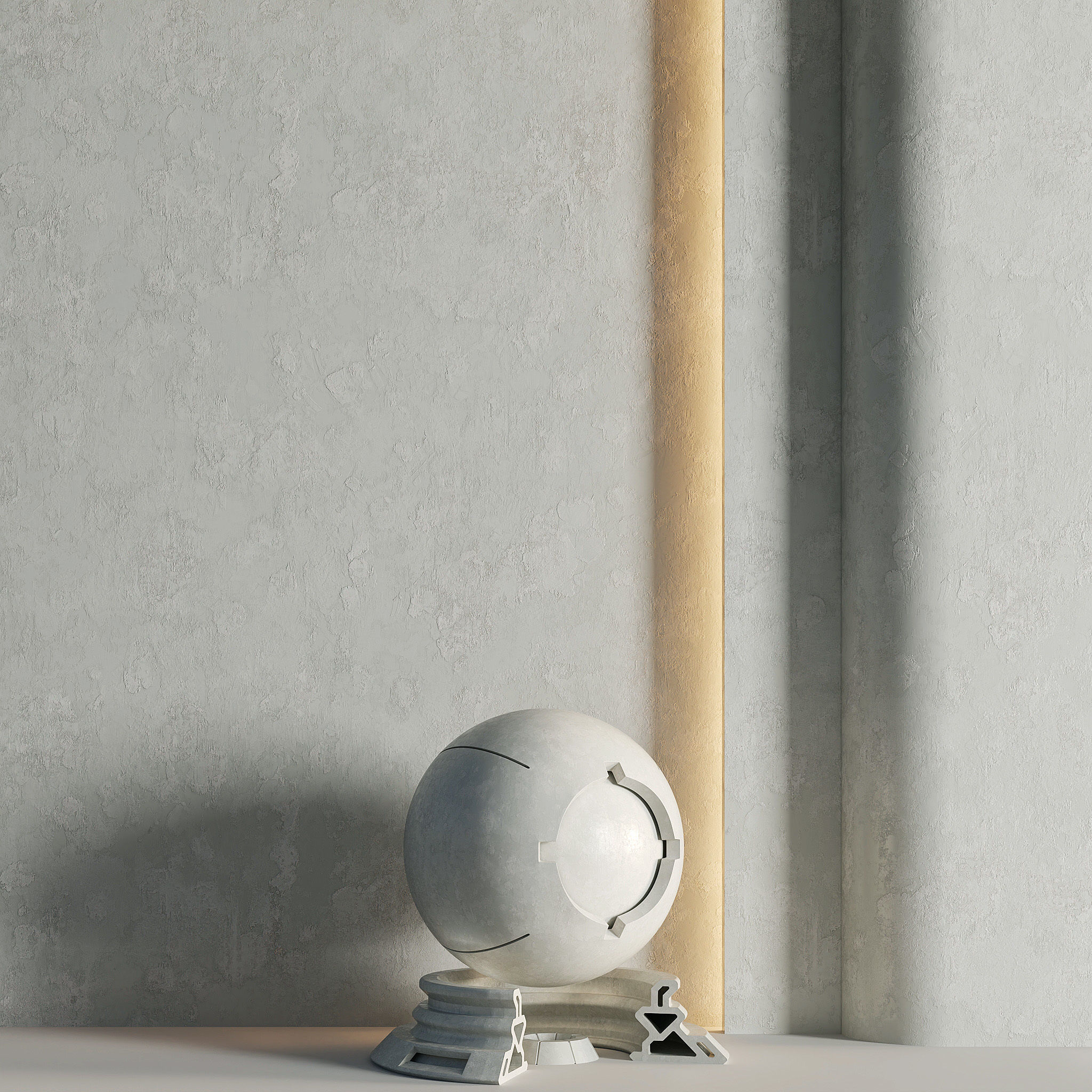 2 Mats - Decorative Plaster 02 - PBR - 4K Texture_2