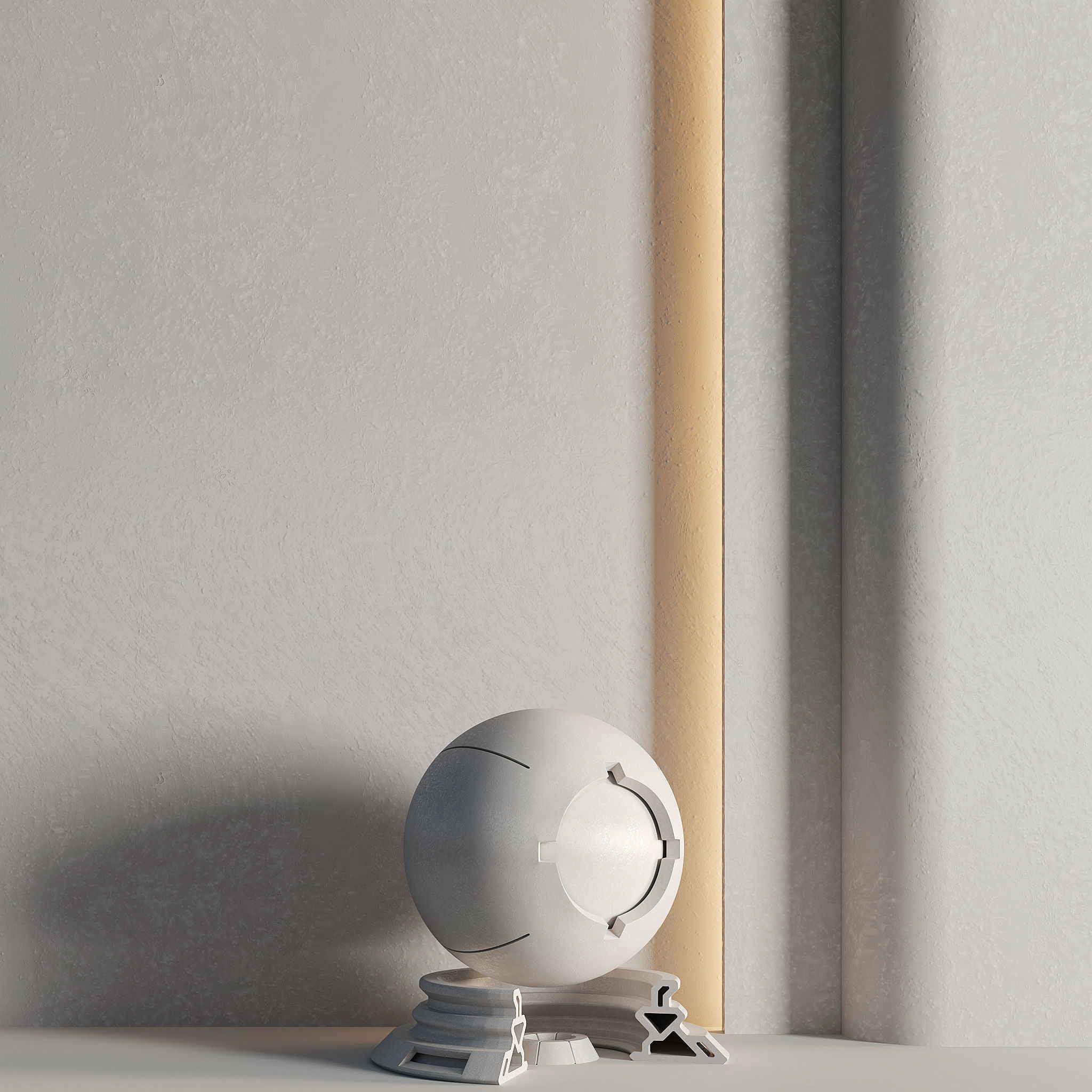 2 Mats - Decorative Plaster 02 - PBR - 4K Texture_1