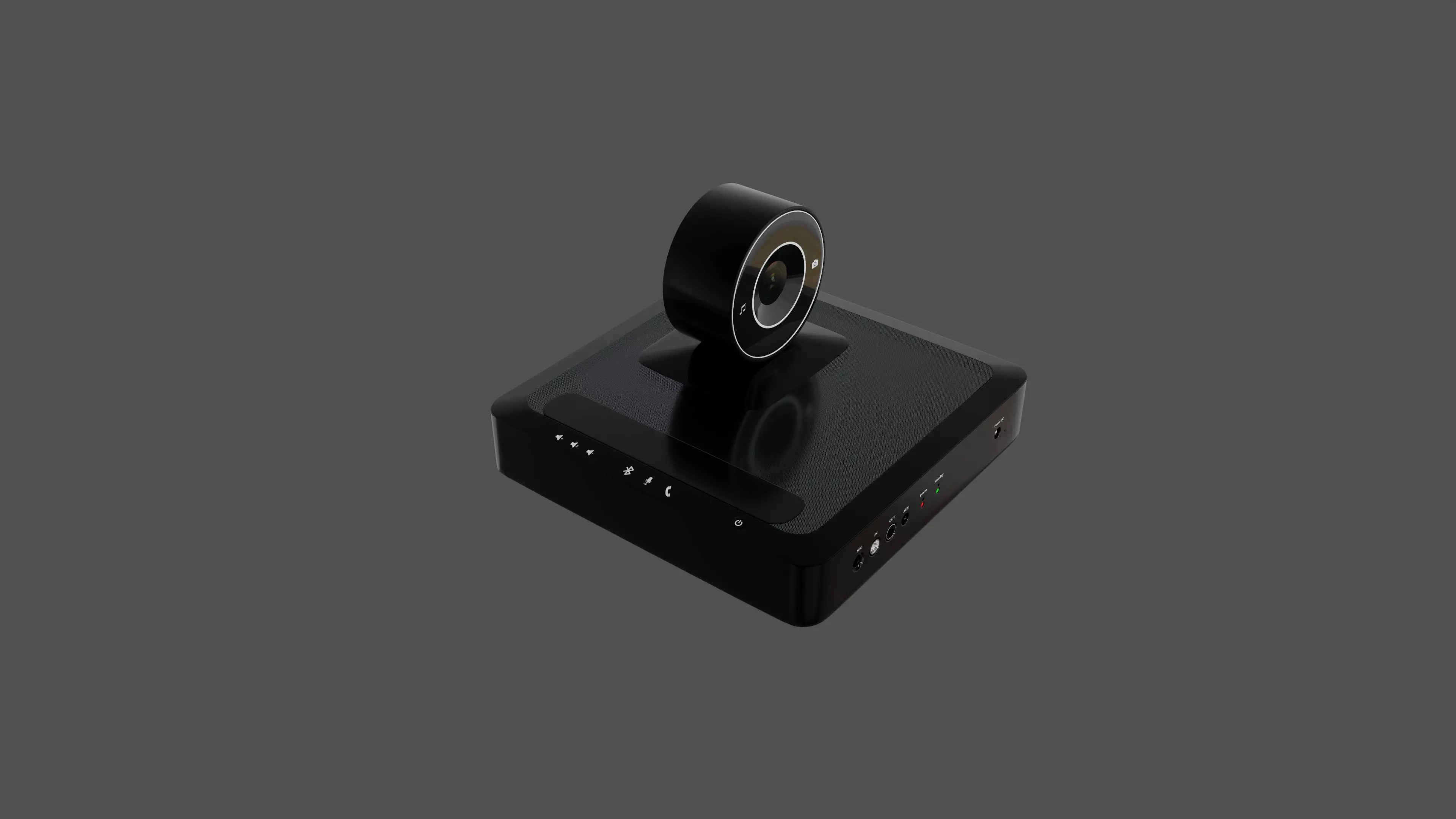 audio conference system Low-poly 3D model