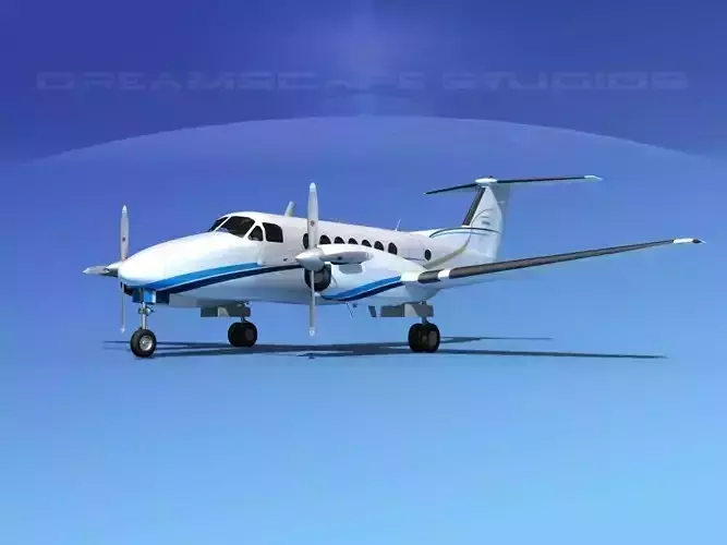 Beechcraft 350 Super King Air V10 3D model