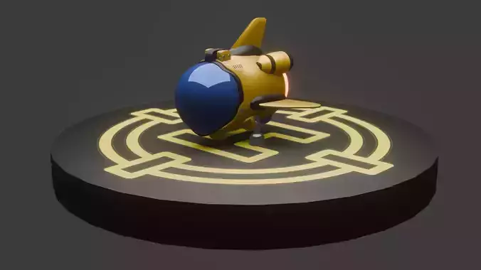 Low Poly AirPlane and helicopter mix model