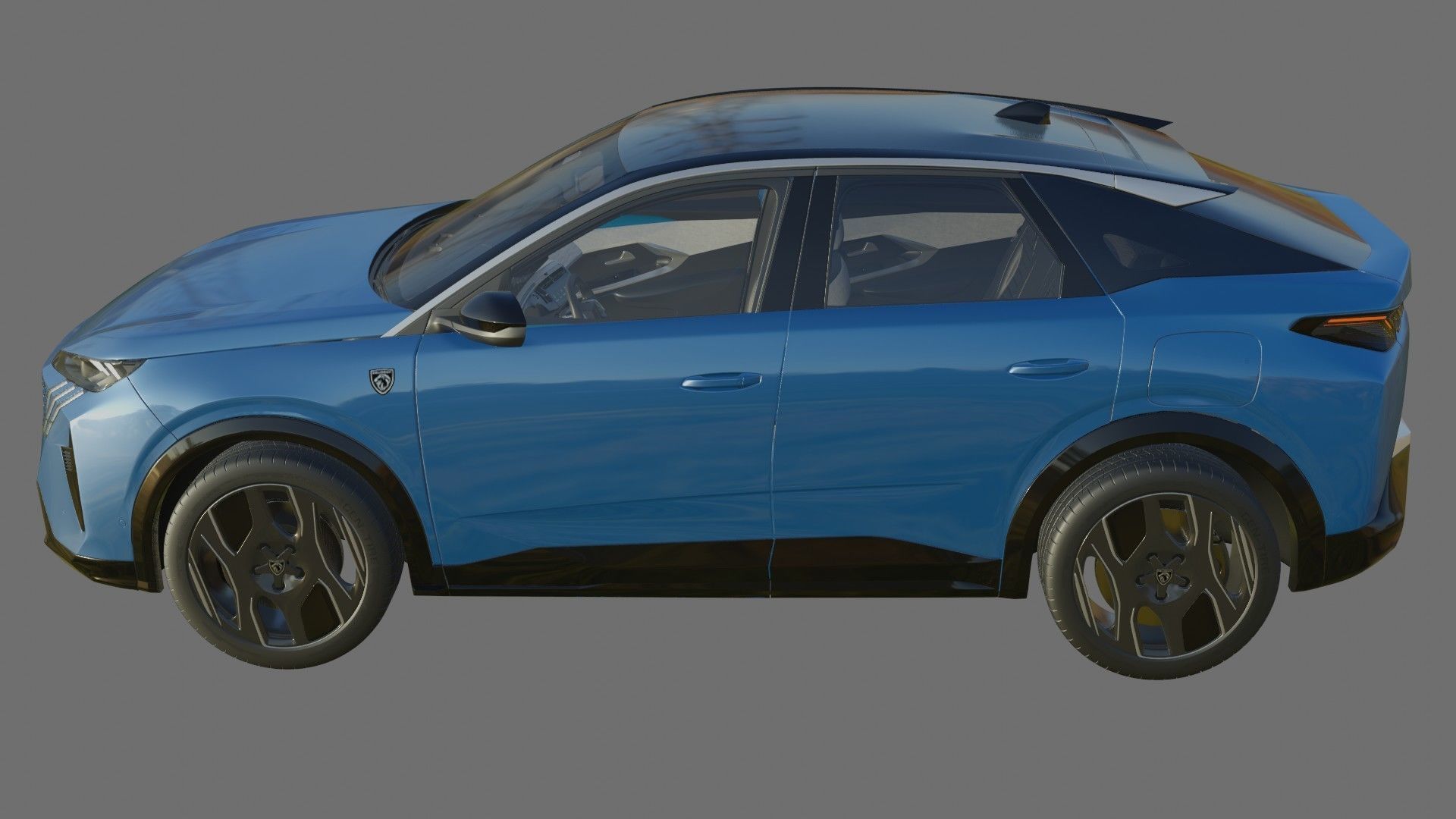 Peugeot 3008 e-3008 2025 with interior 3D model_22