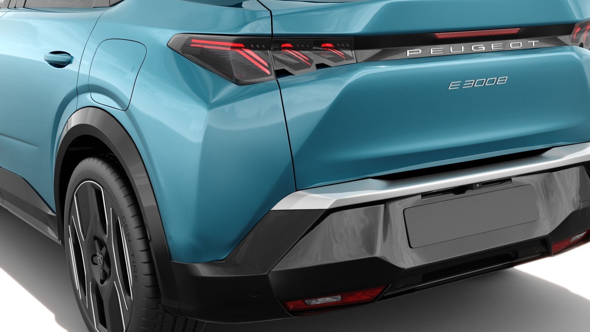 Peugeot 3008 e-3008 2025 with interior 3D model_11