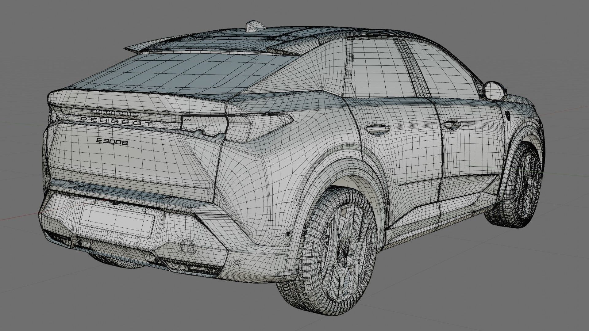 Peugeot 3008 e-3008 2025 with interior 3D model_31
