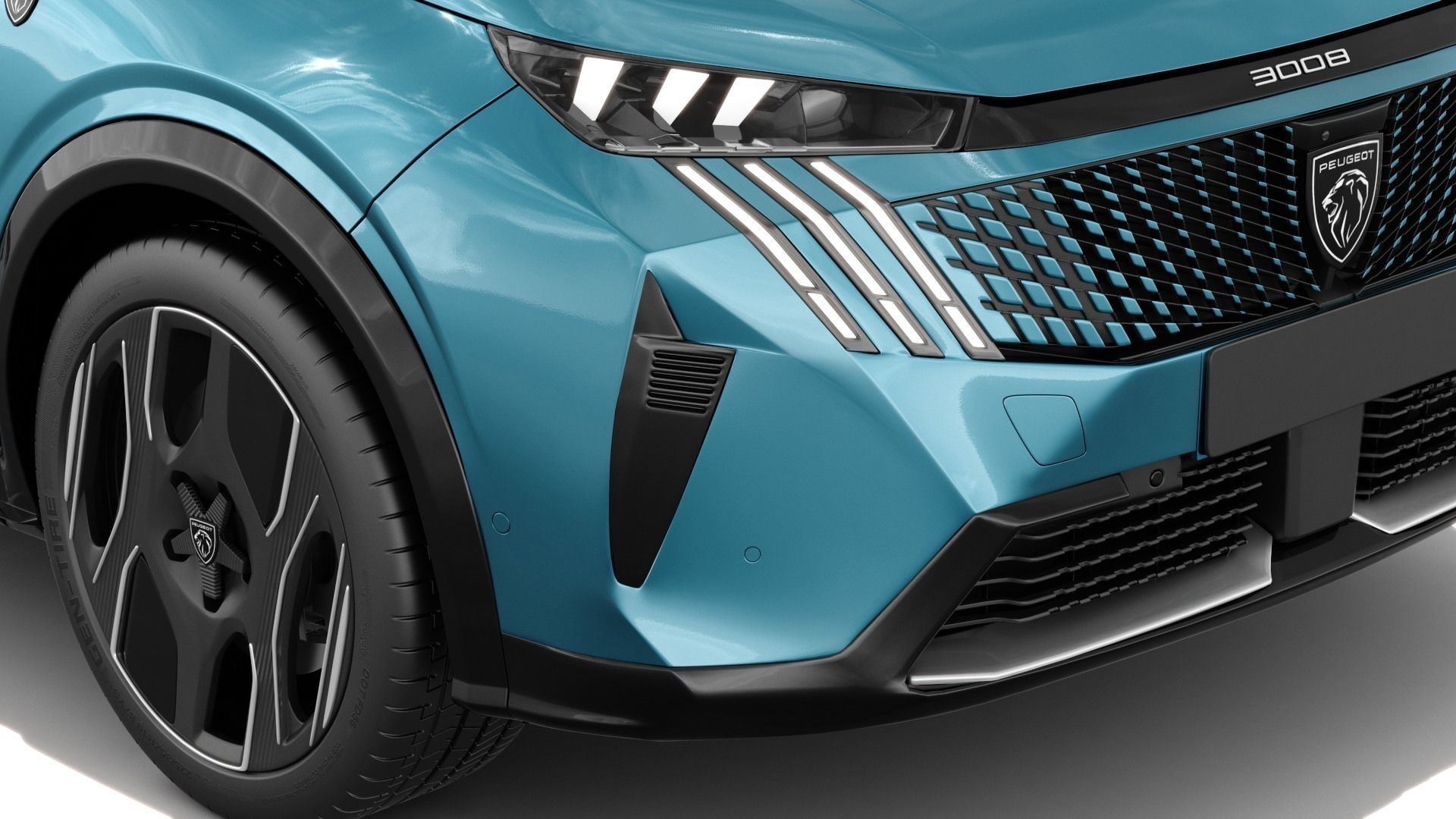 Peugeot 3008 e-3008 2025 with interior 3D model_10