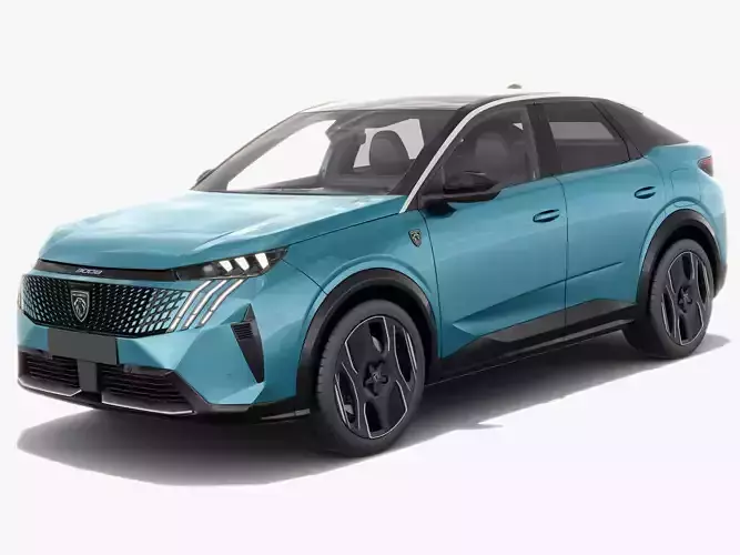 Peugeot 3008 e-3008 2025 with interior 3D model