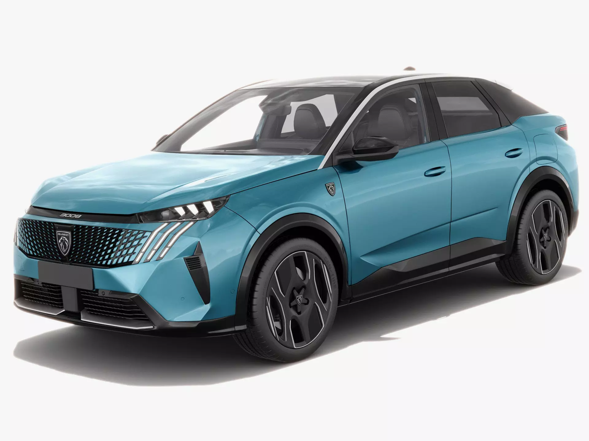 Peugeot 3008 e-3008 2025 with interior 3D model_0