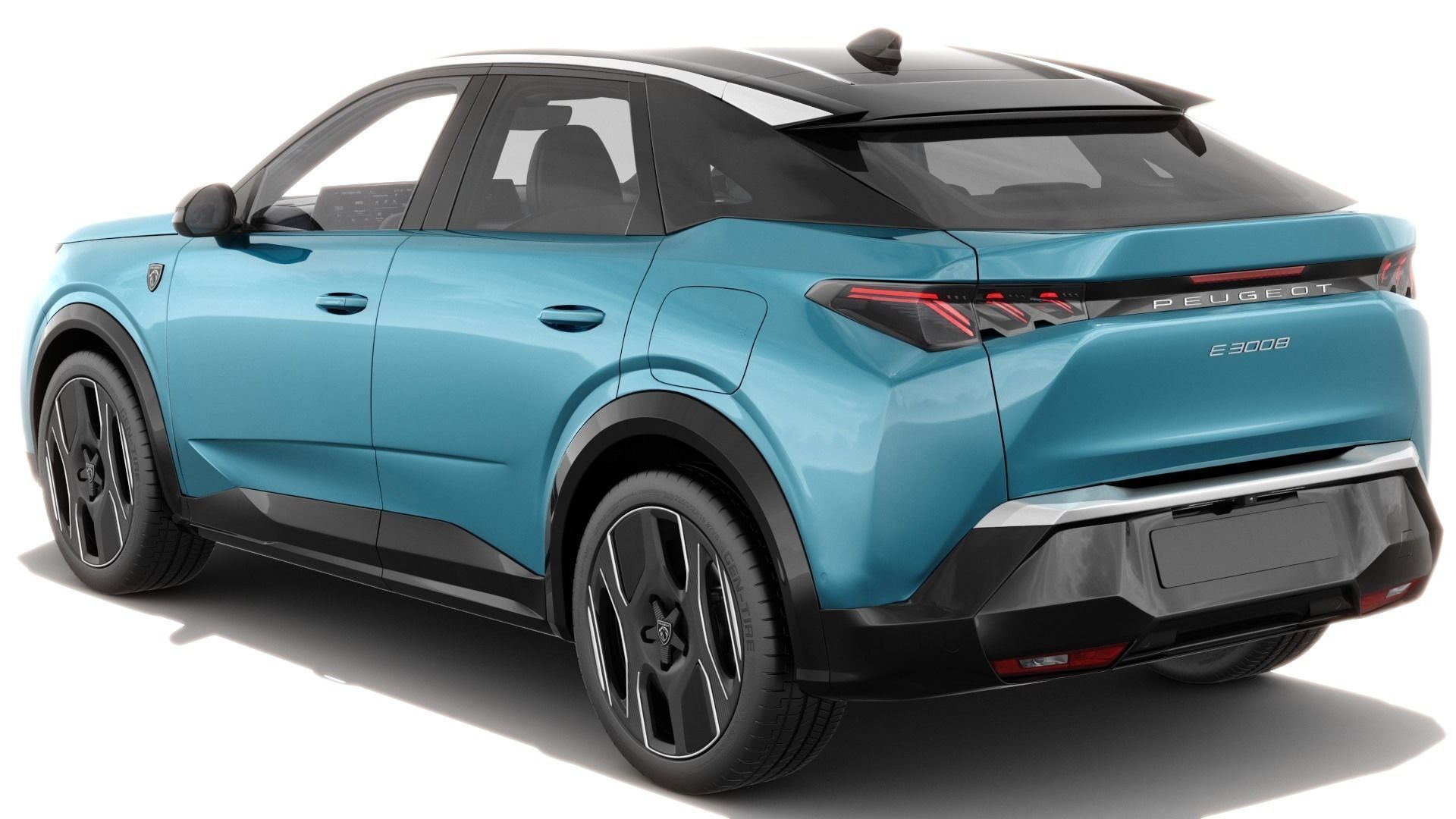 Peugeot 3008 e-3008 2025 with interior 3D model_4