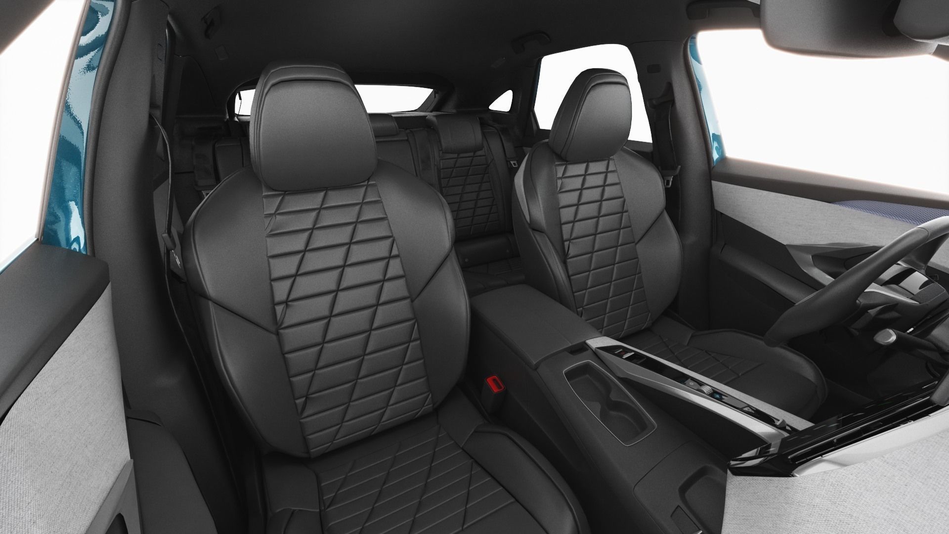 Peugeot 3008 e-3008 2025 with interior 3D model_15