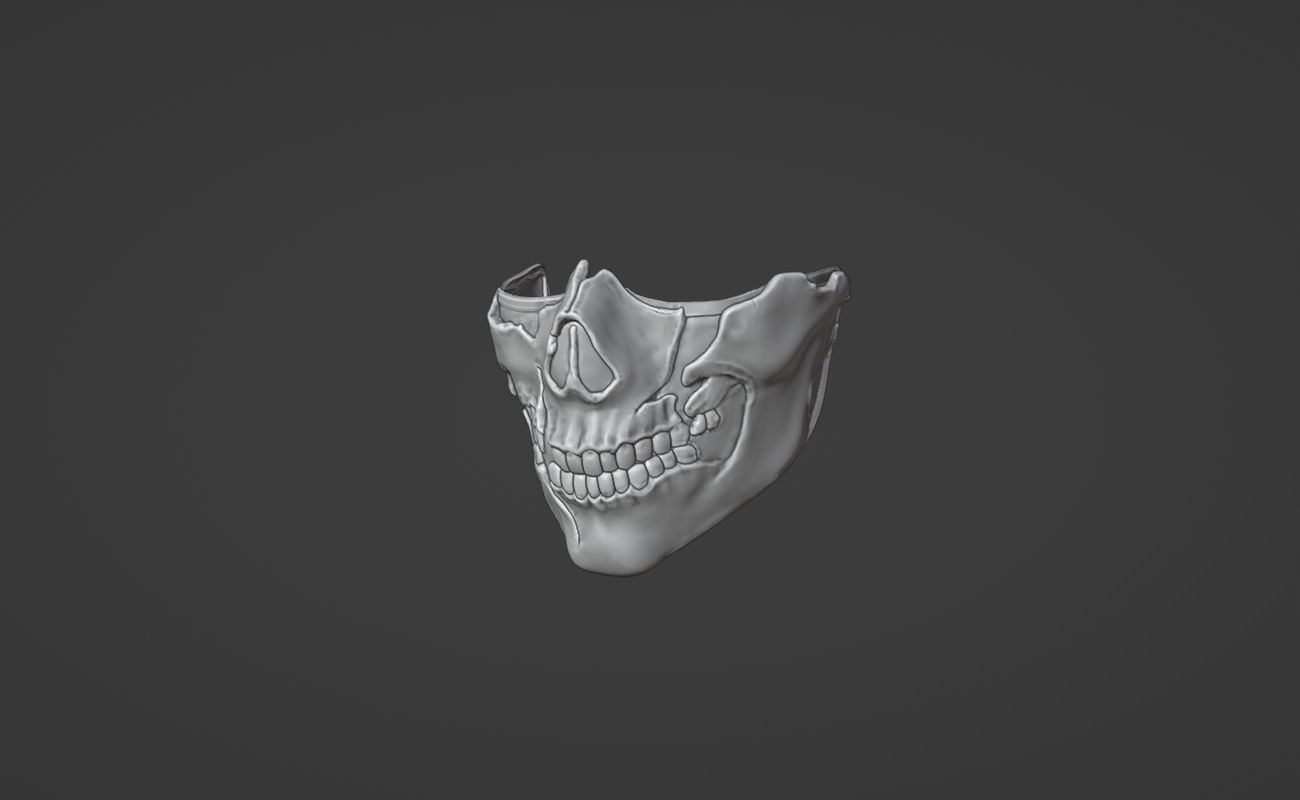 Takeda mask  from MK1 -  Punitory Kombatant 3D print model_7