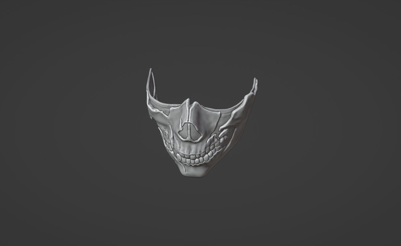 Takeda mask  from MK1 -  Punitory Kombatant 3D print model_9