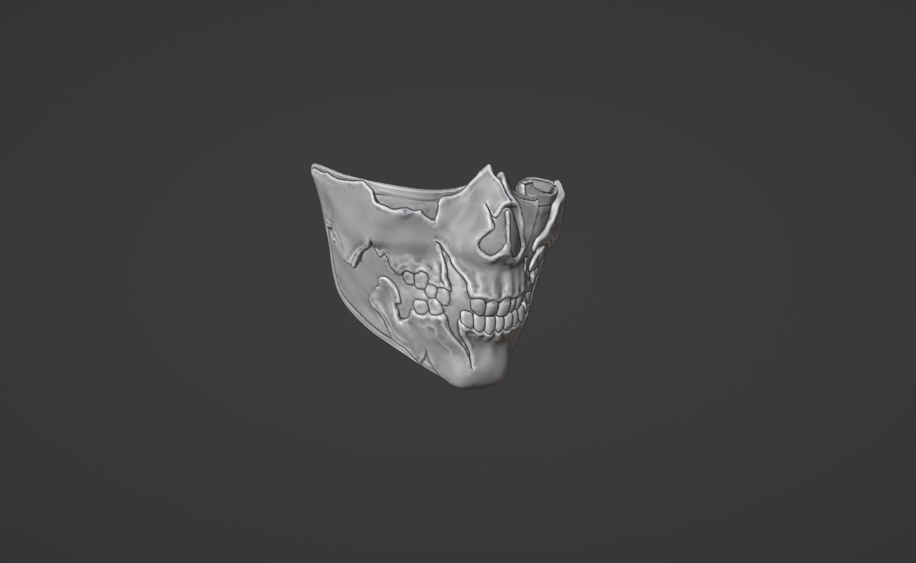 Takeda mask  from MK1 -  Punitory Kombatant 3D print model_8