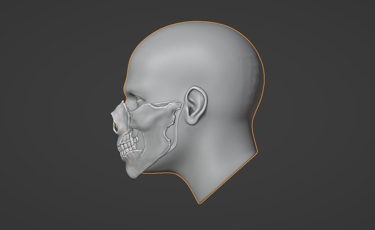 Takeda mask  from MK1 -  Punitory Kombatant 3D print model_2