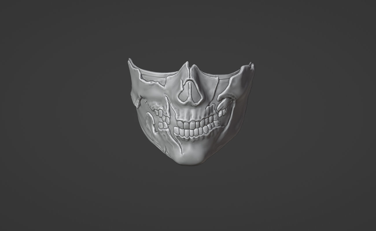 Takeda mask  from MK1 -  Punitory Kombatant 3D print model_4