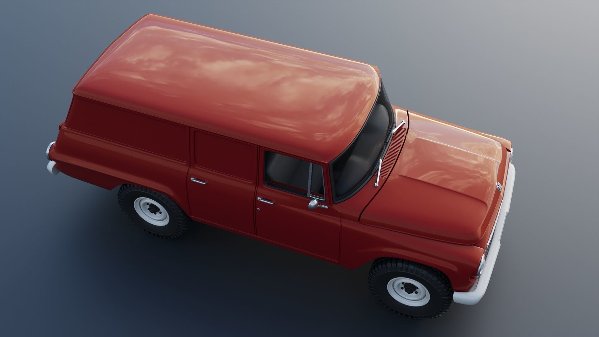 International Travelall  Panel 4x4 1964 3D print model_10