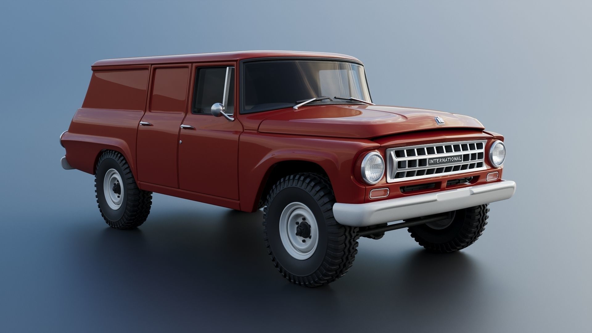 International Travelall  Panel 4x4 1964 3D print model_9