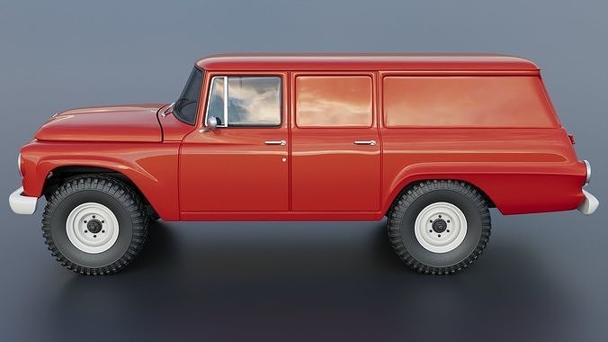 International Travelall  Panel 4x4 1964 3D print model 4
