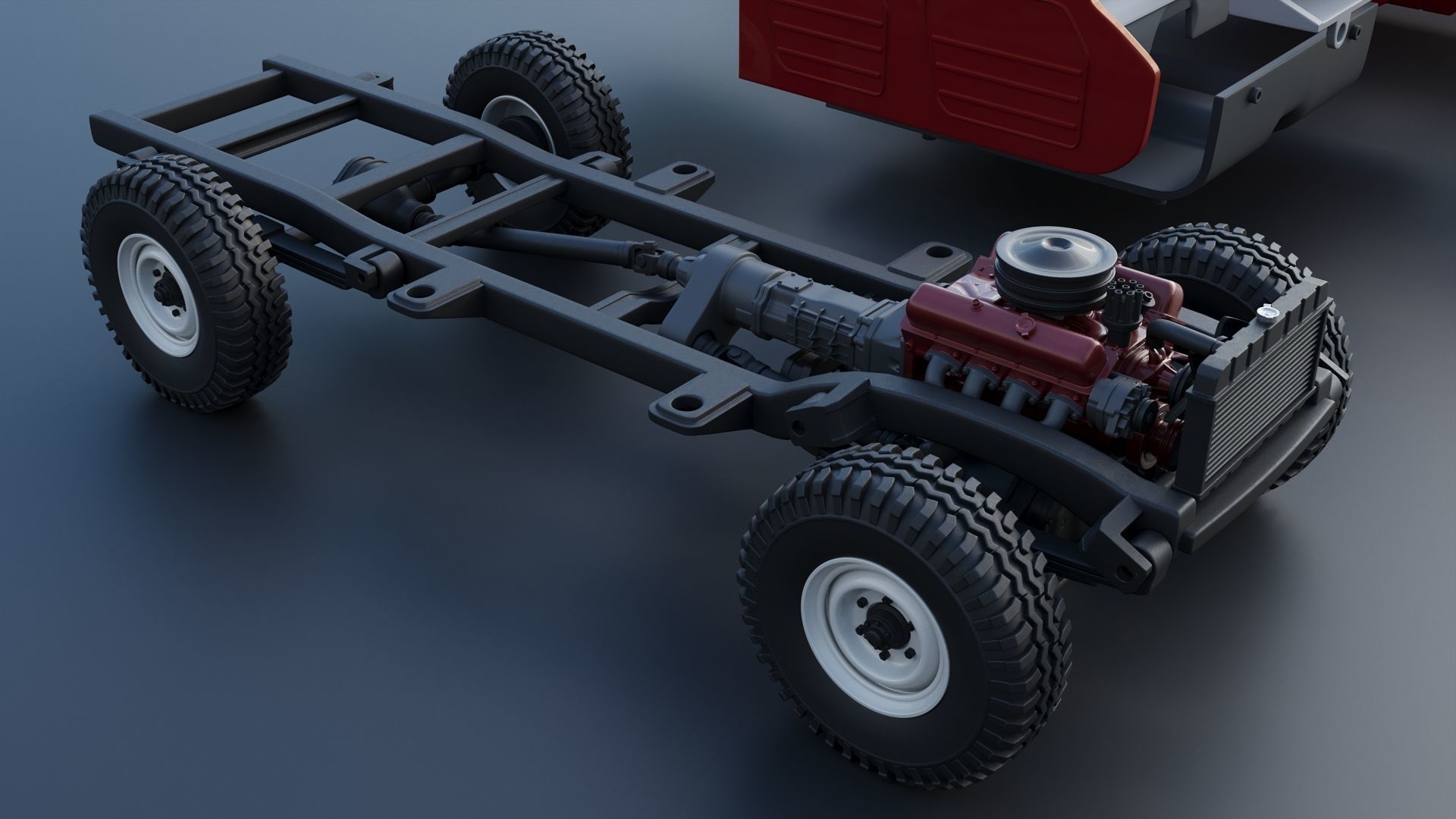 International Travelall  Panel 4x4 1964 3D print model_24