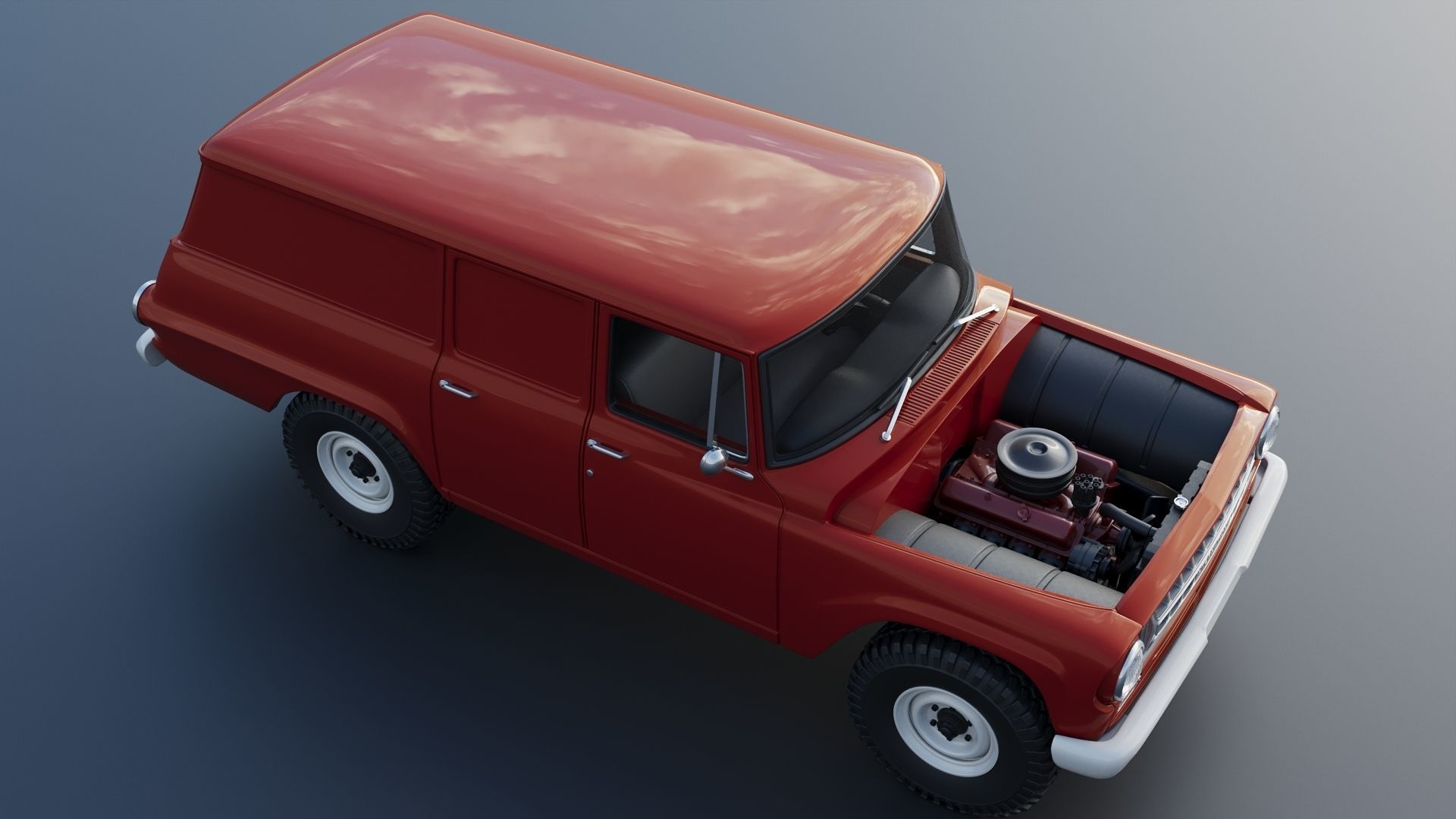 International Travelall  Panel 4x4 1964 3D print model_13