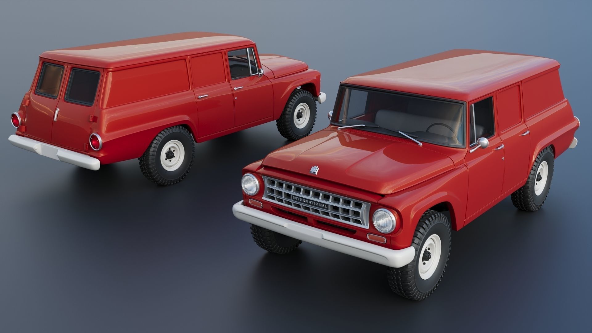 International Travelall  Panel 4x4 1964 3D print model_1