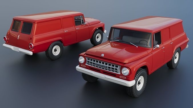 International Travelall  Panel 4x4 1964 3D print model 2