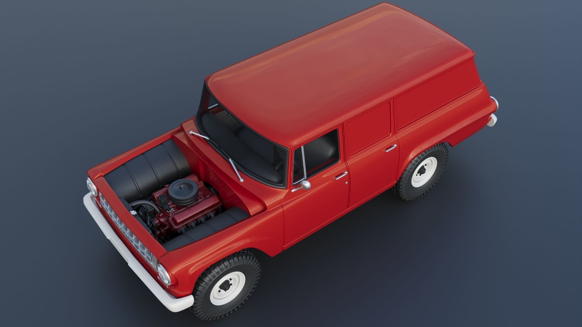 International Travelall  Panel 4x4 1964 3D print model_12