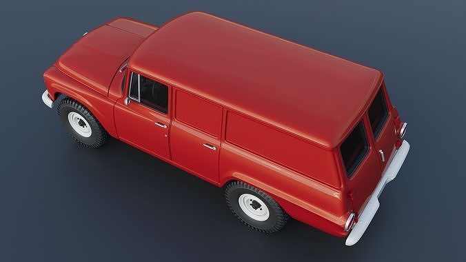 International Travelall  Panel 4x4 1964 3D print model 6