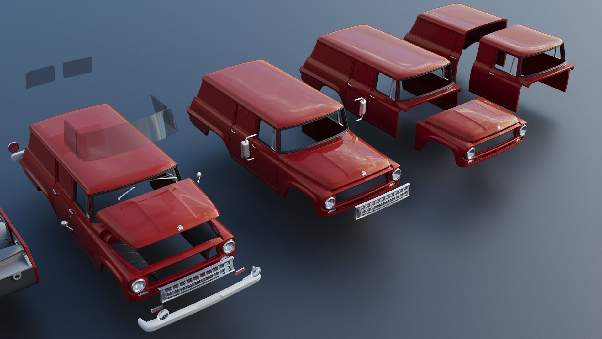 International Travelall  Panel 4x4 1964 3D print model_19