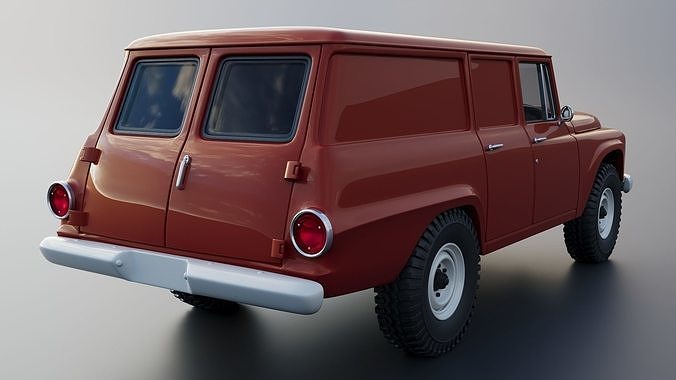 International Travelall  Panel 4x4 1964 3D print model 7