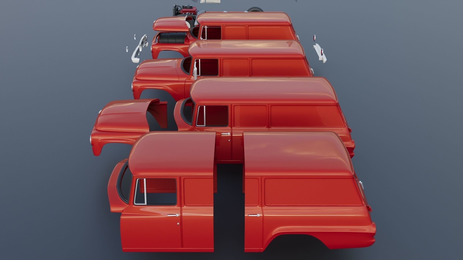 International Travelall  Panel 4x4 1964 3D print model_15