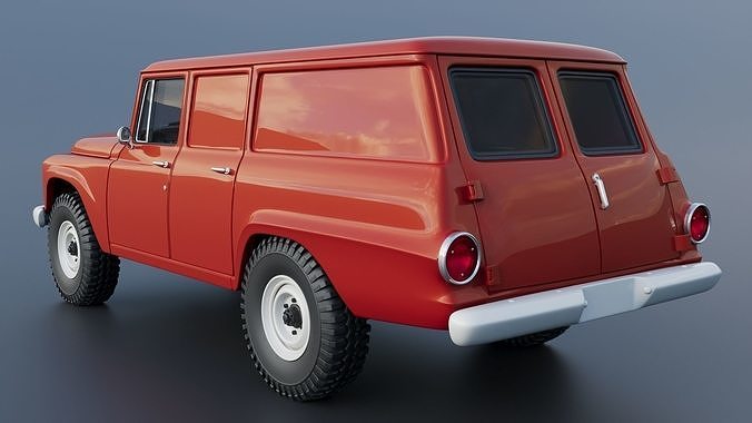 International Travelall  Panel 4x4 1964 3D print model 5