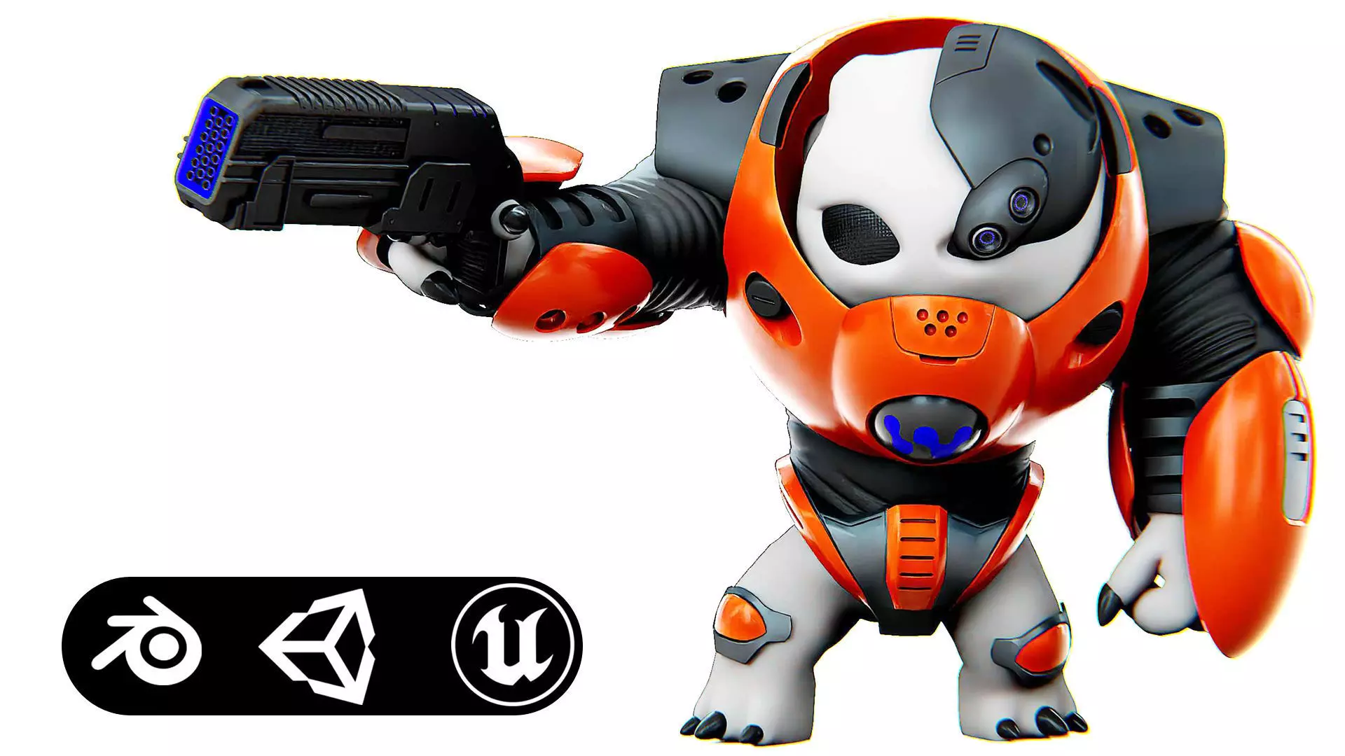 ALIEN TROOPER 9-V Rigged for Unreal Engine - Unity - MIXAMO 3D model