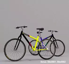 Modern bike 3D model_0
