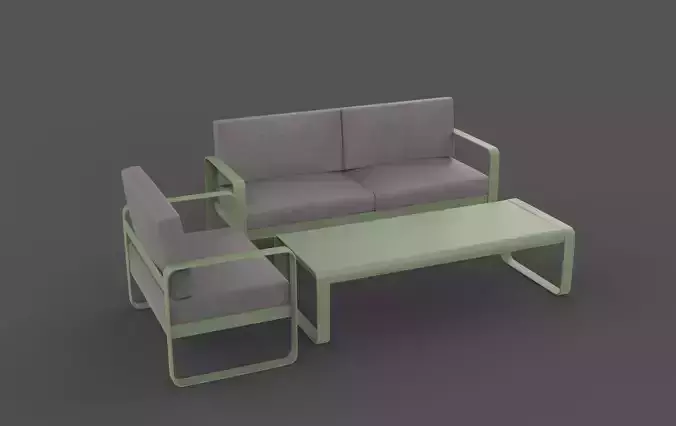 Fermob Bellevie Outdoor Sofa 3D model