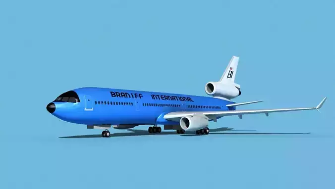 McDonnell Douglas MD-11 Braniff 3D model
