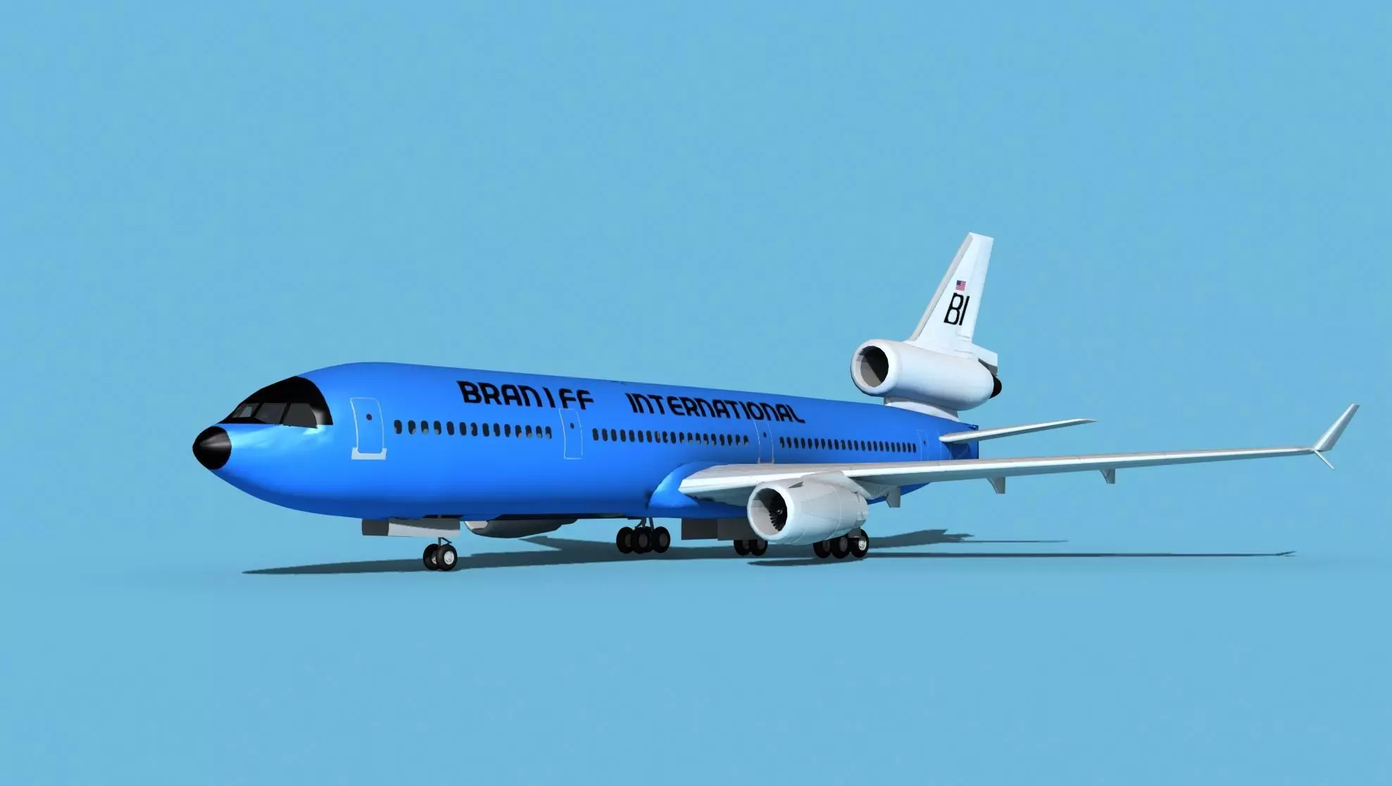 McDonnell Douglas MD-11 Braniff 3D model