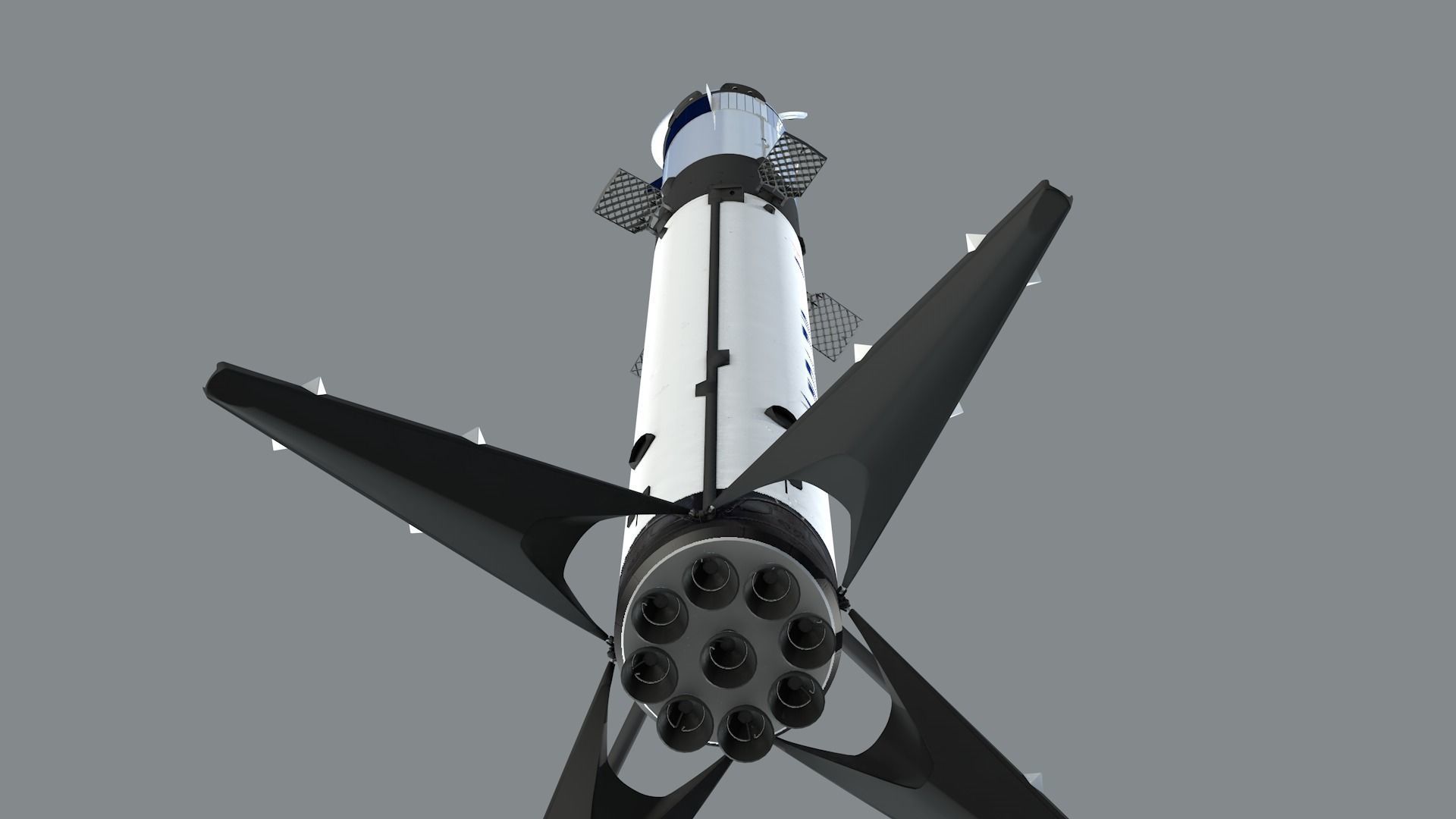 Foguete SpaceX Falcon9 3D model_14