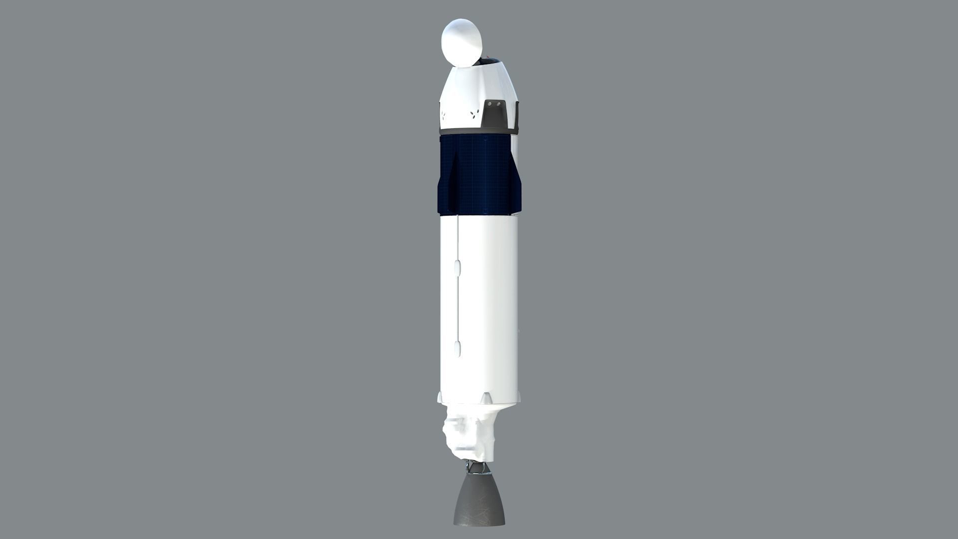 Foguete SpaceX Falcon9 3D model_9