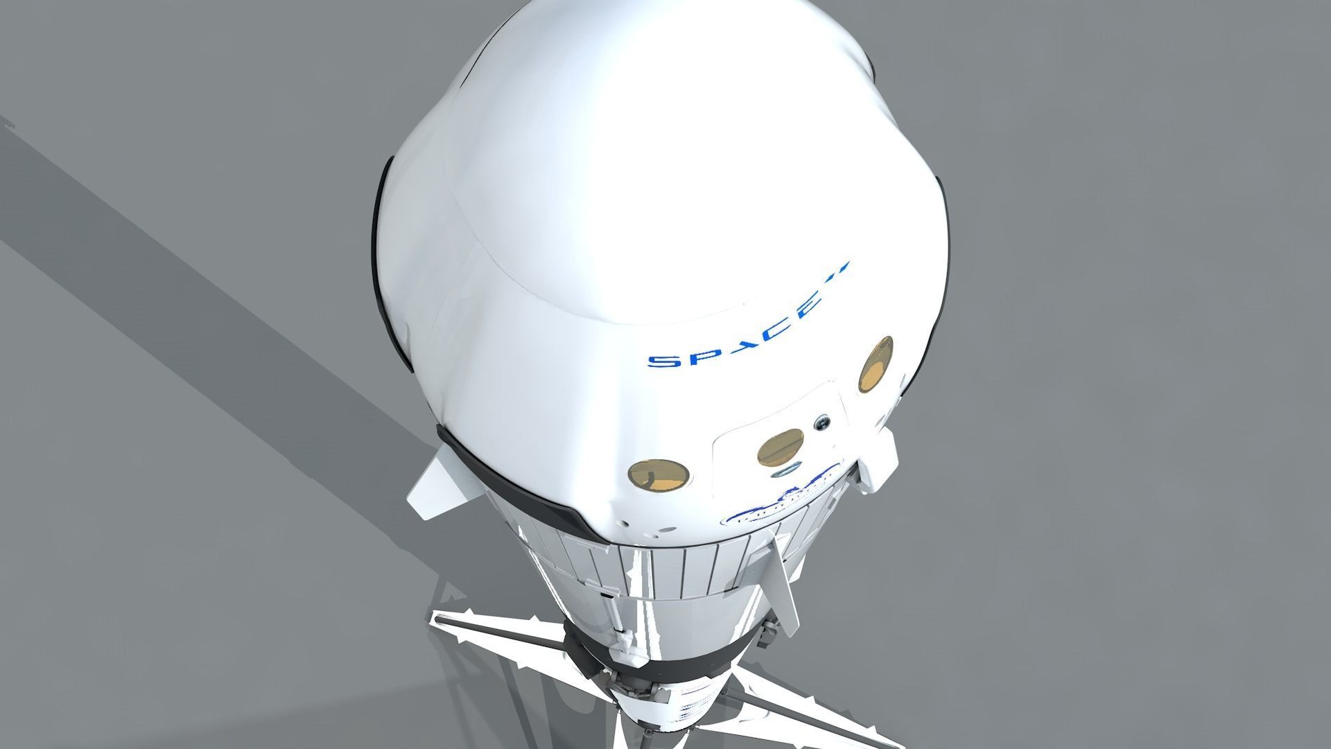 Foguete SpaceX Falcon9 3D model_4