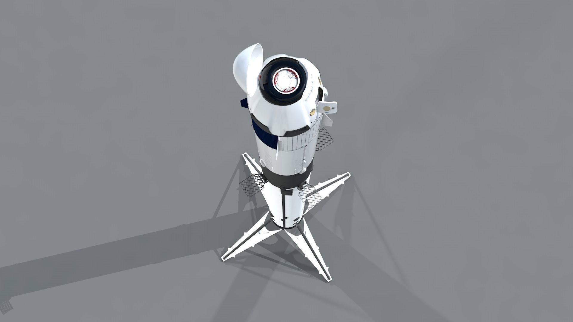 Foguete SpaceX Falcon9 3D model_3