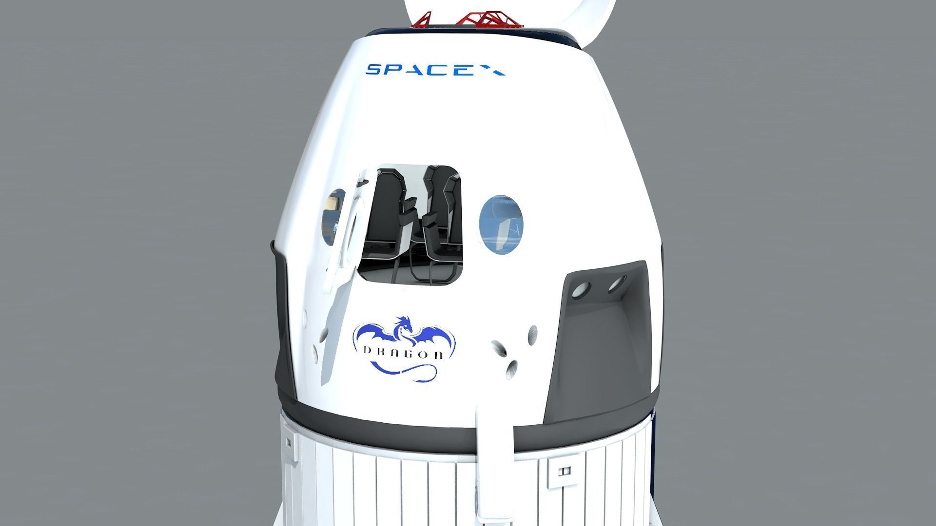 Foguete SpaceX Falcon9 3D model_24