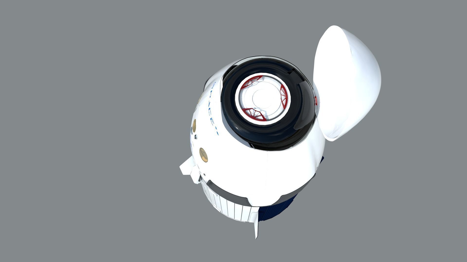 Foguete SpaceX Falcon9 3D model_22