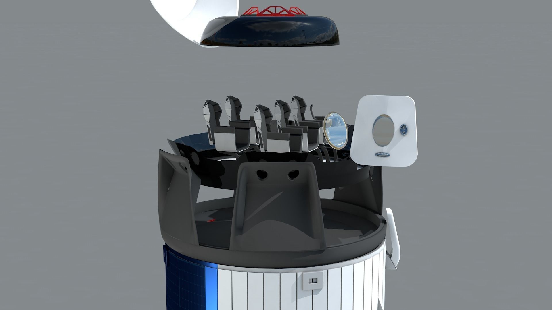 Foguete SpaceX Falcon9 3D model_25