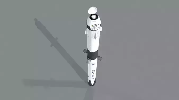 Foguete SpaceX Falcon9 3D model