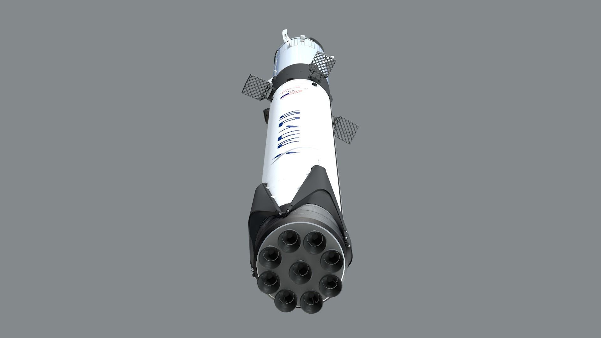Foguete SpaceX Falcon9 3D model_13